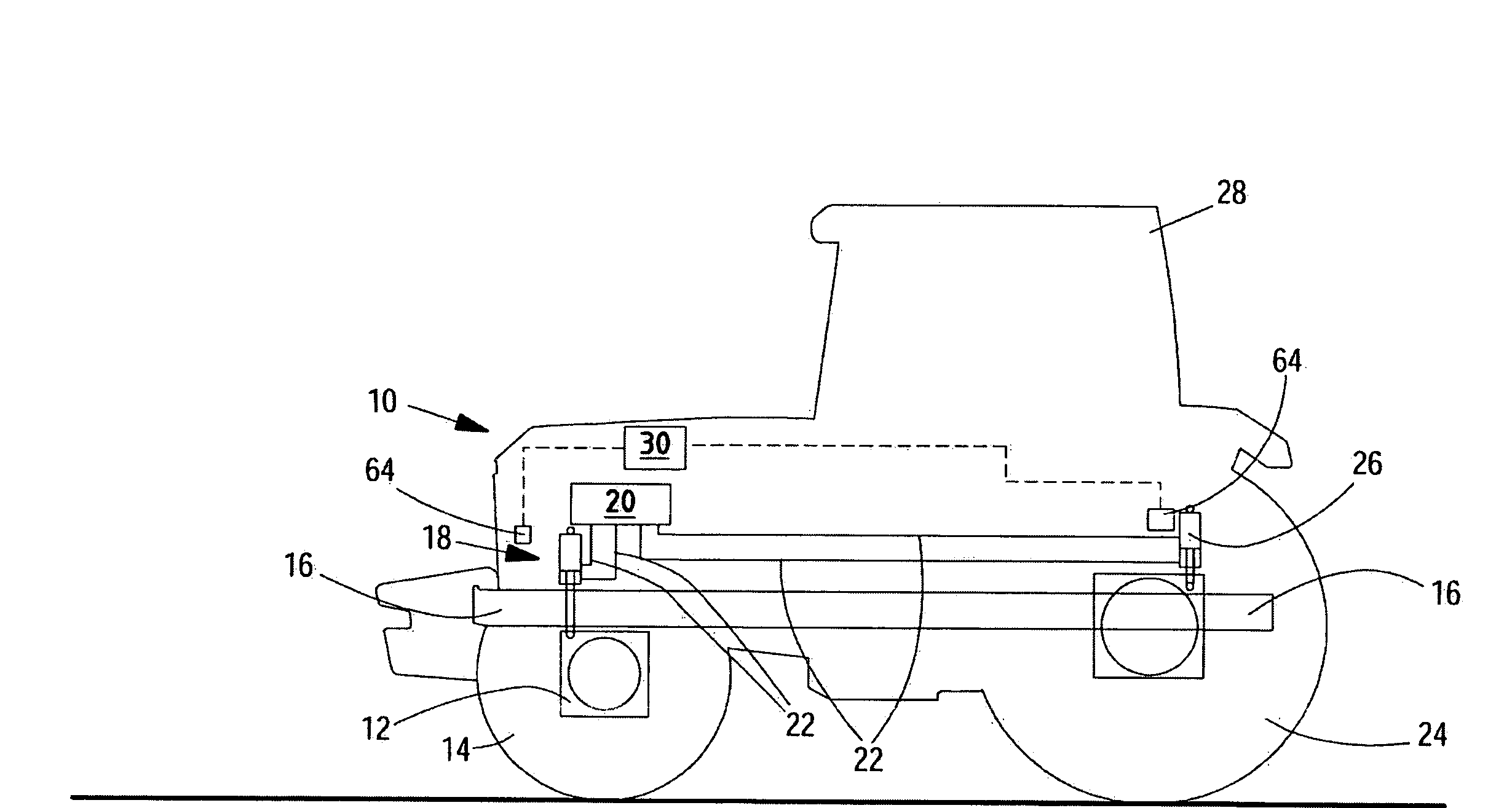 Vehicle active suspension system