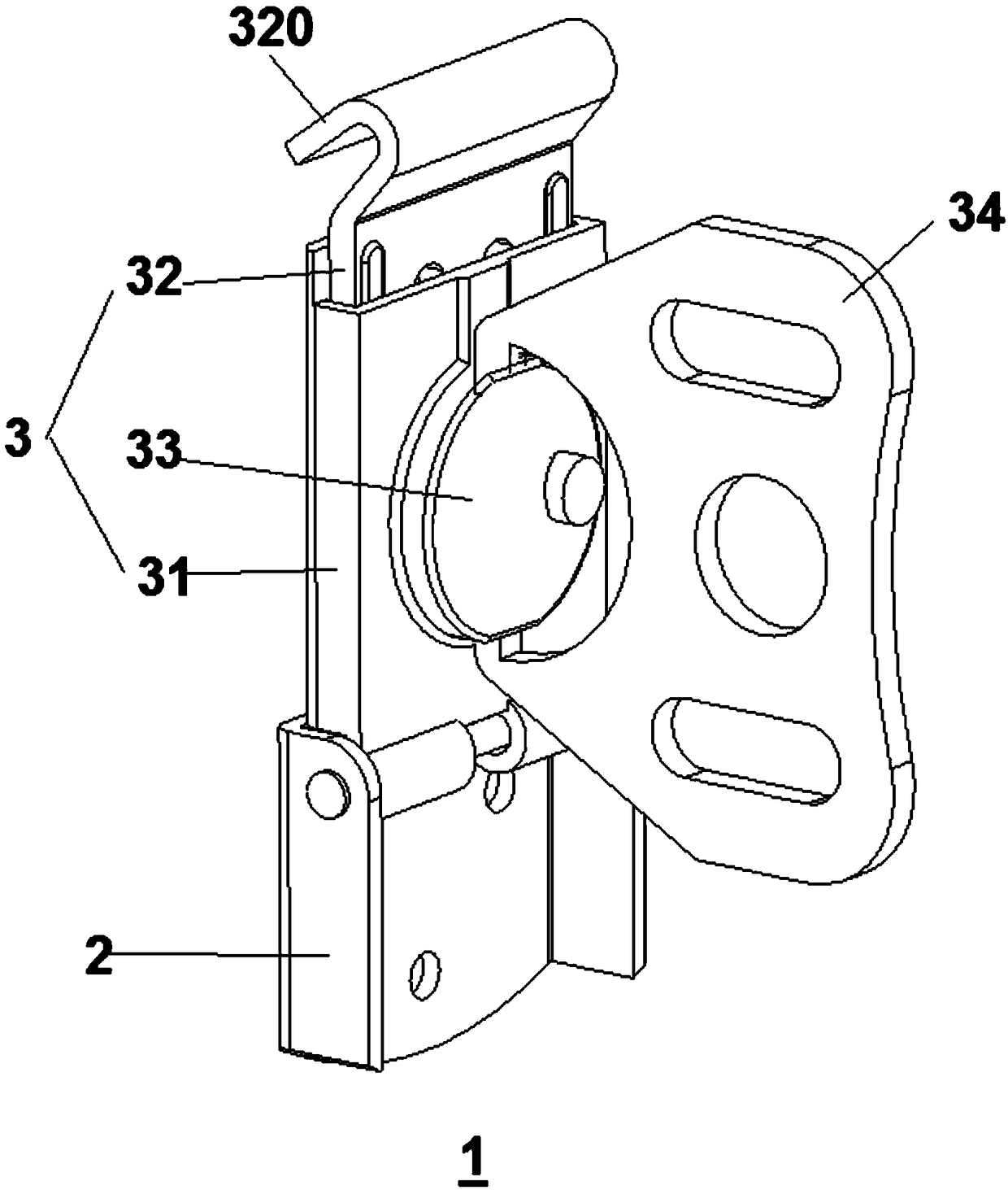 A butterfly lock with lubricating structure