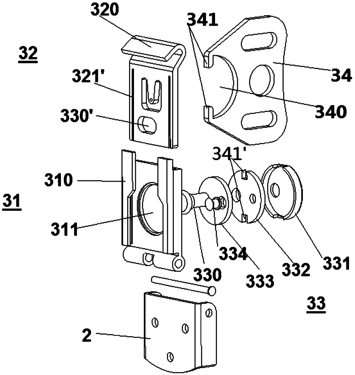 A butterfly lock with lubricating structure