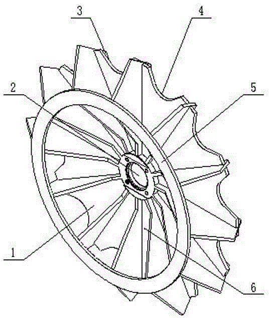 Furrow rotary excavating cutter disc and double-disc furrow rotary excavating device