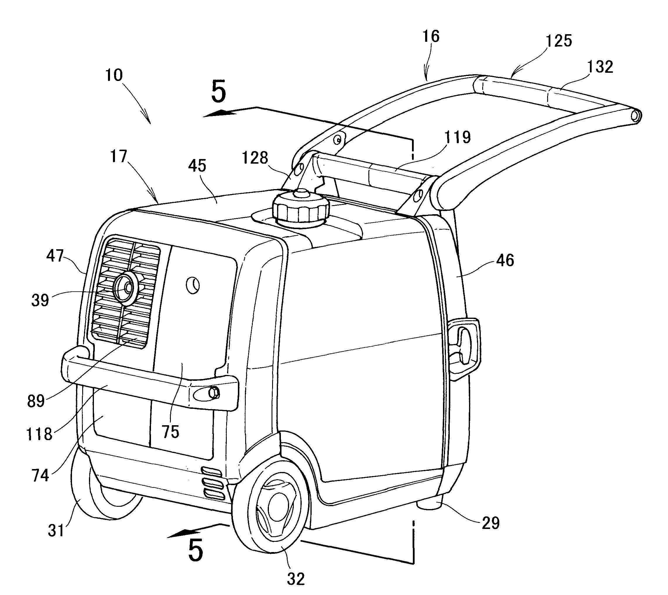 Engine-driven power generator apparatus