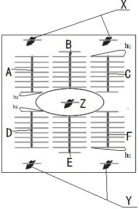 Well pattern spacing method of triangular horizontal well