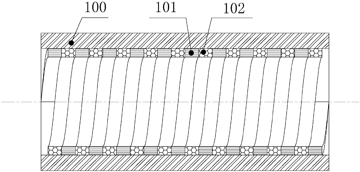 Single winding hybrid excitation magnetic lead screw