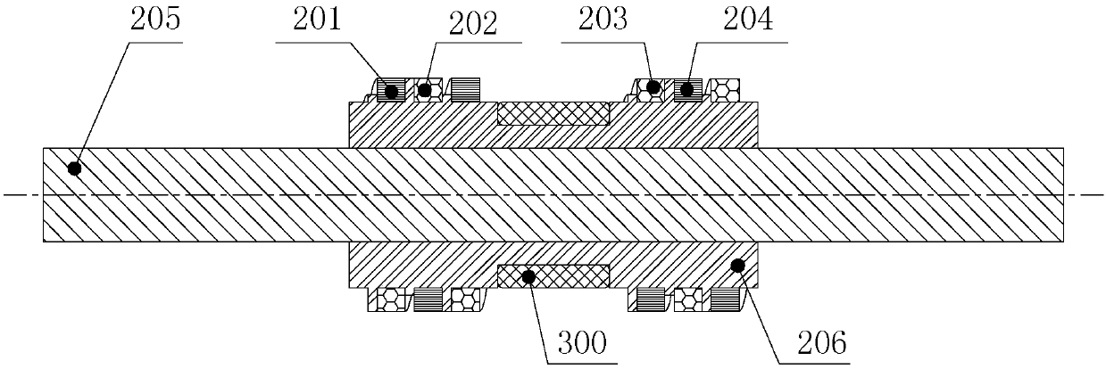 Single winding hybrid excitation magnetic lead screw