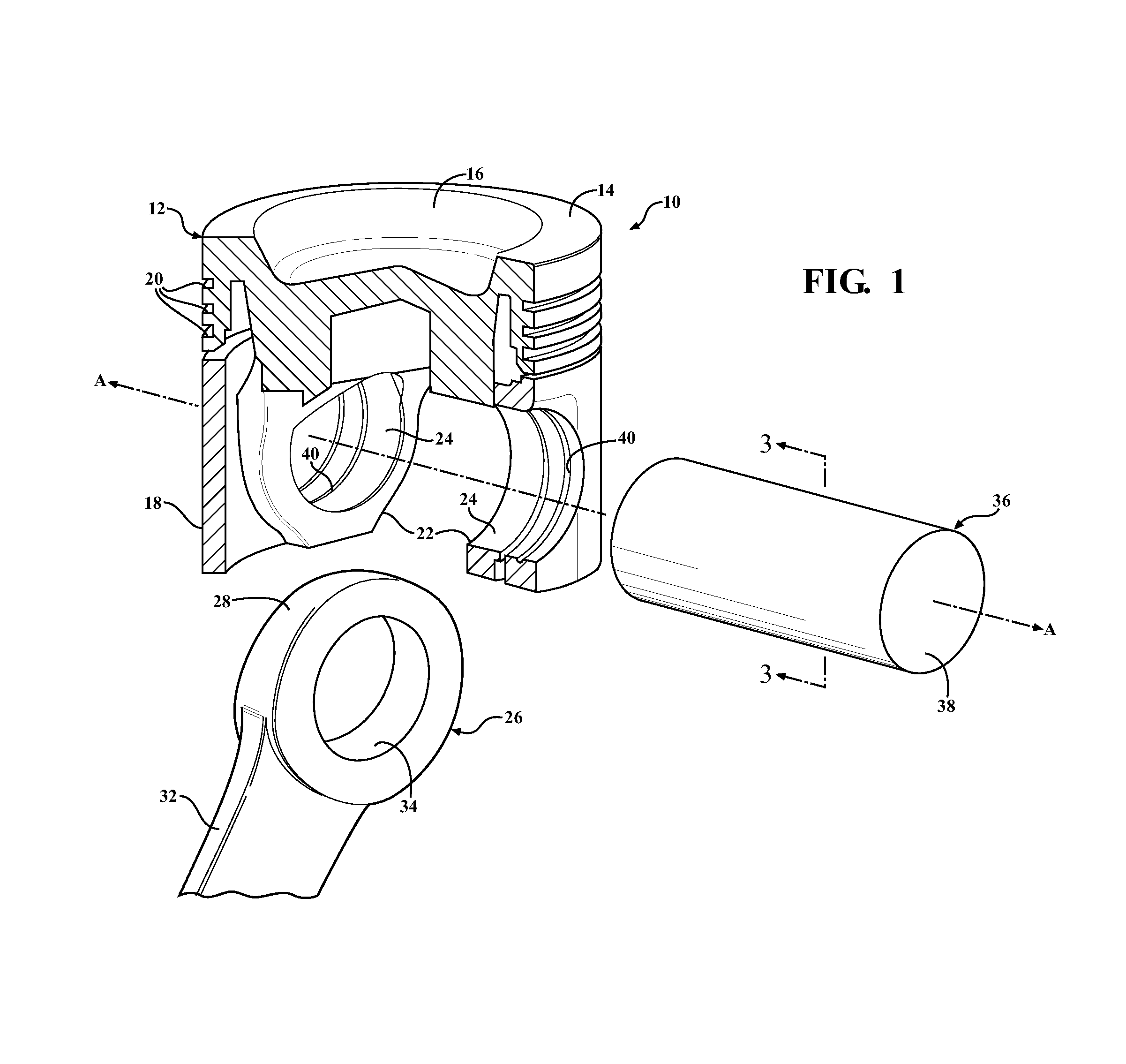 Piston pin for heat dissipation