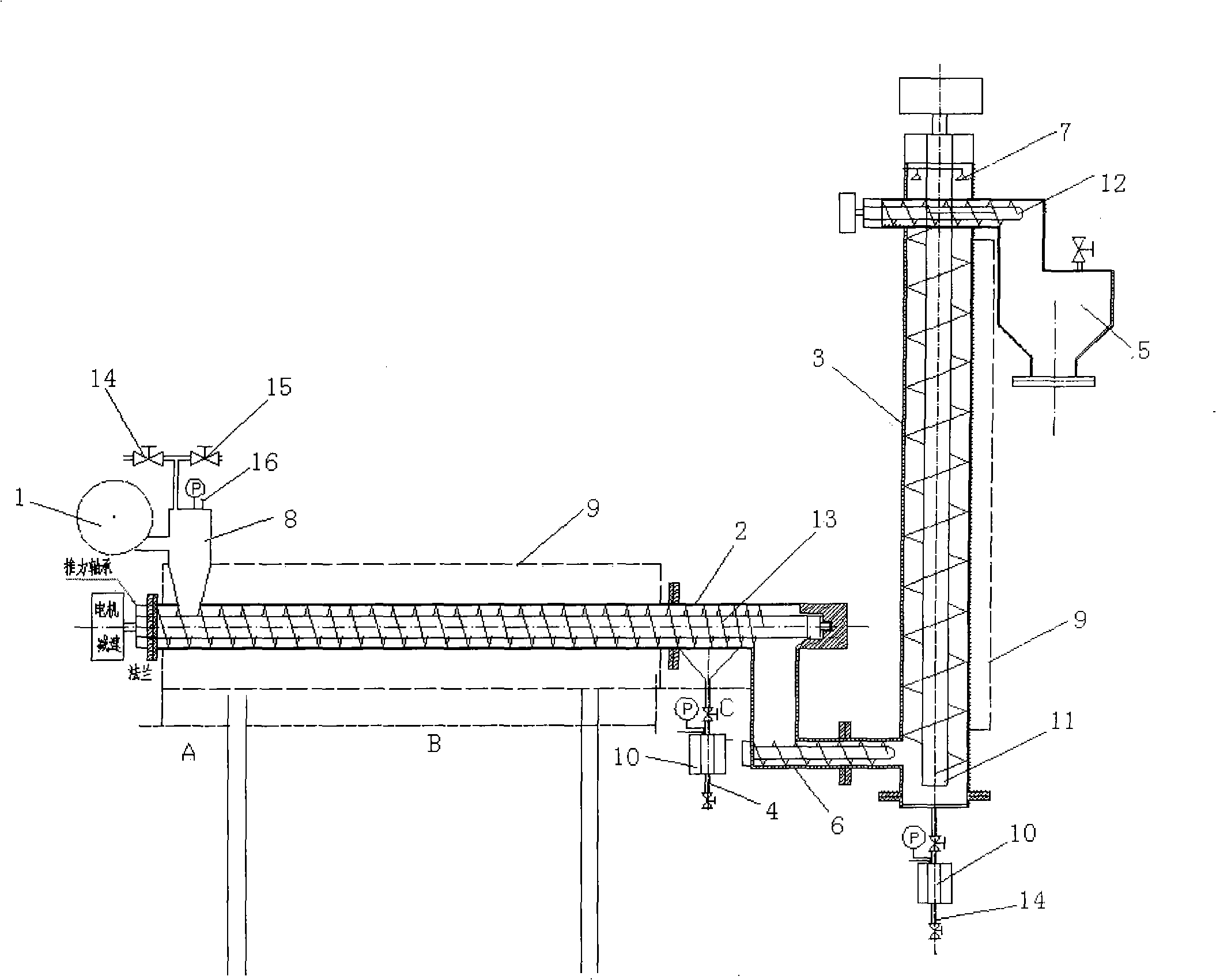 Continuous hydrolyzation method for cellulose series biomass and apparatus thereof