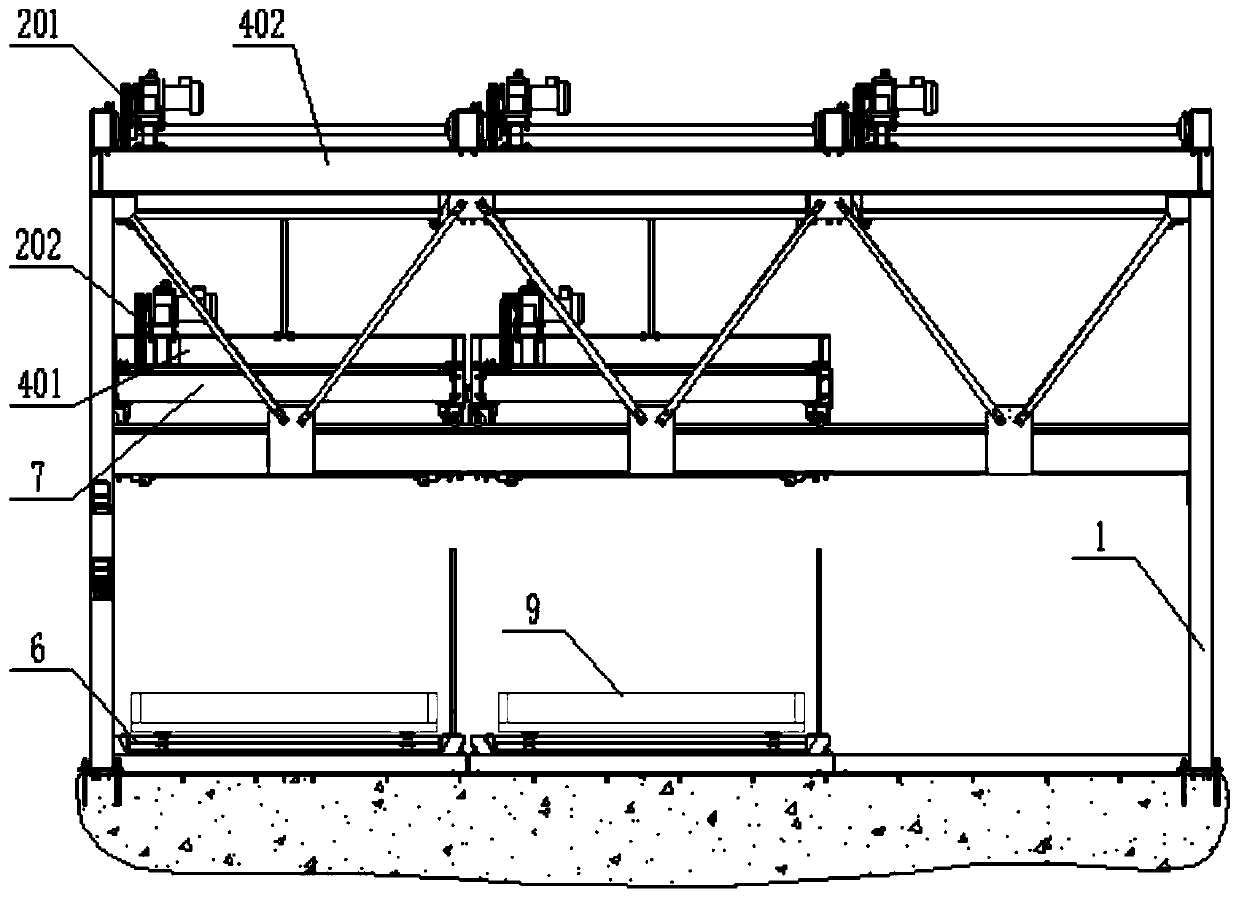 Lifting type three-dimensional storage device