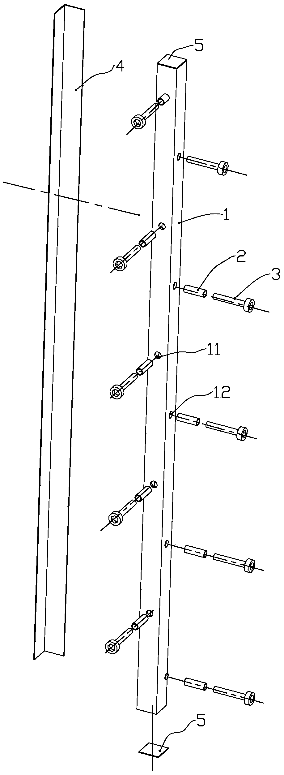 Adapter coupling piece dedicated for internal and external corner molds and internal and external corner mold structures