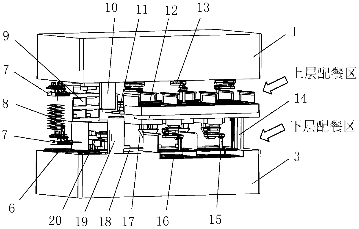 Fast food catering device