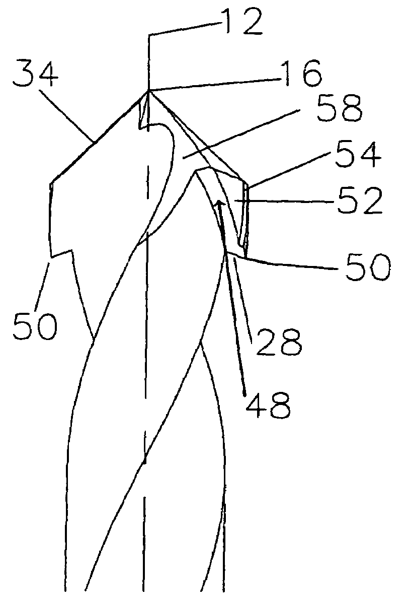 Reduced energy consuming, lateral cutting twist drill