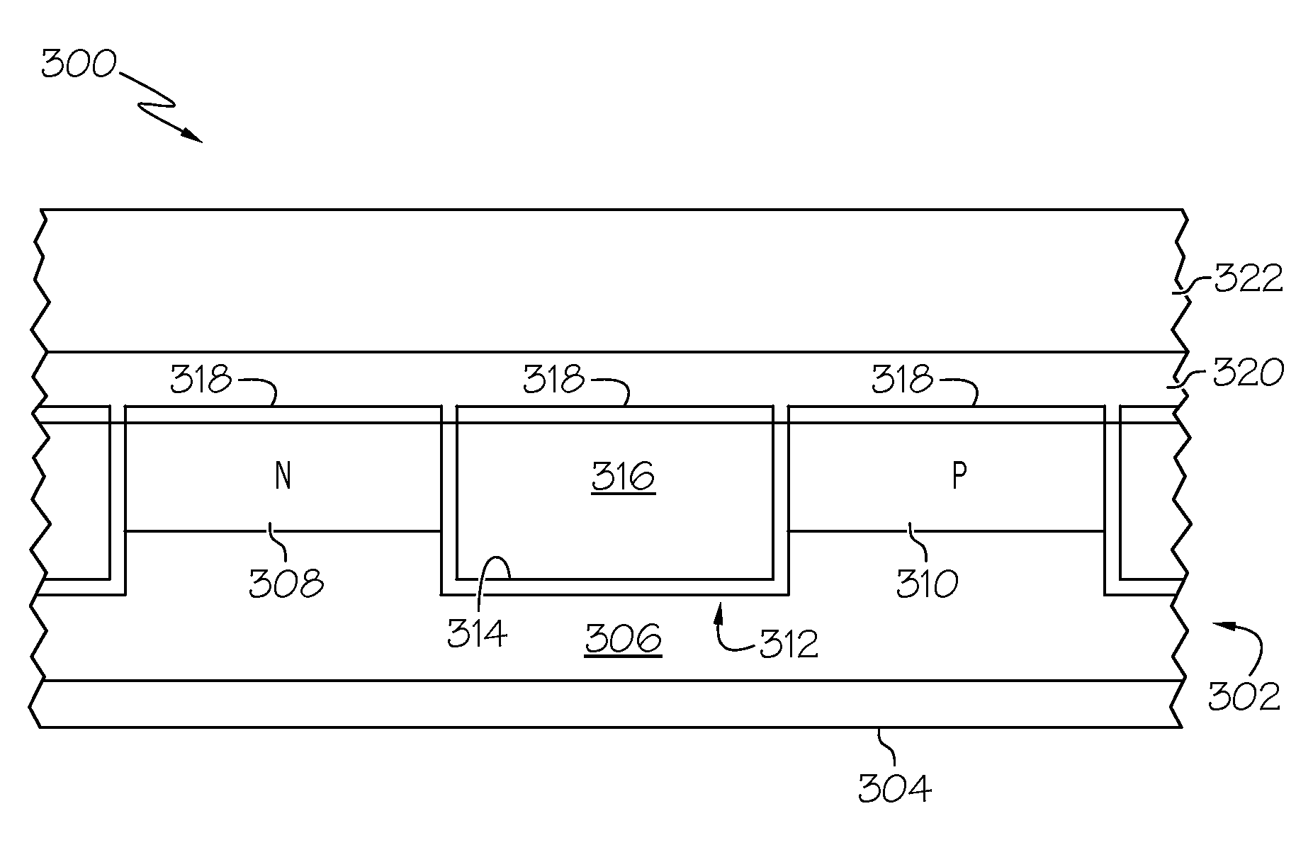 Semiconductor device with isolation trench liner, and related fabrication methods