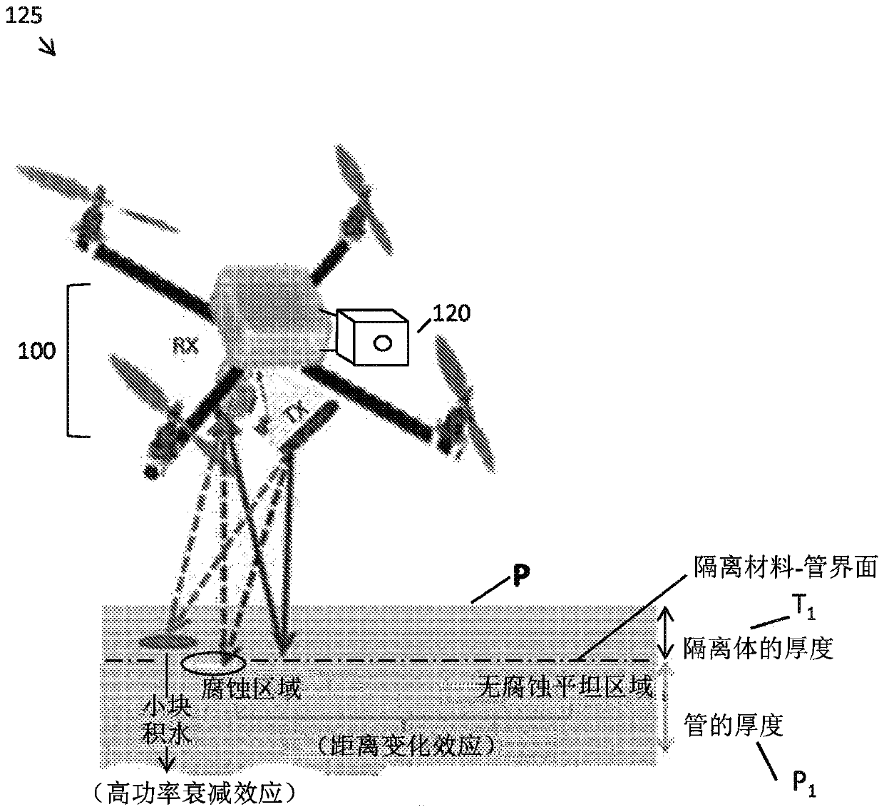 Microwave horn antennas-based transducer system for CUI inspection without removing insulation