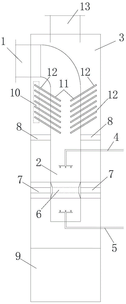 A wet flue gas self-returning integrated flue gas purification device and its application