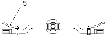 Rotary lifting handle of electric bicycle