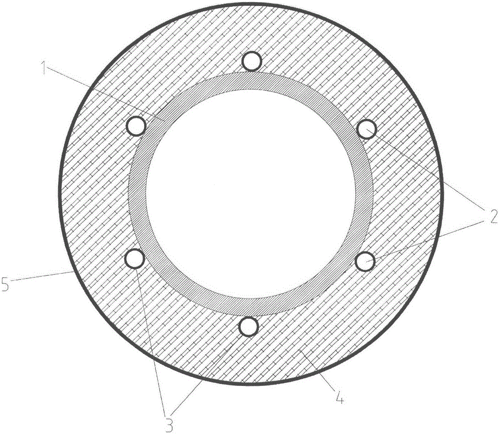 Water and electricity integrated pipeline of solar water heater