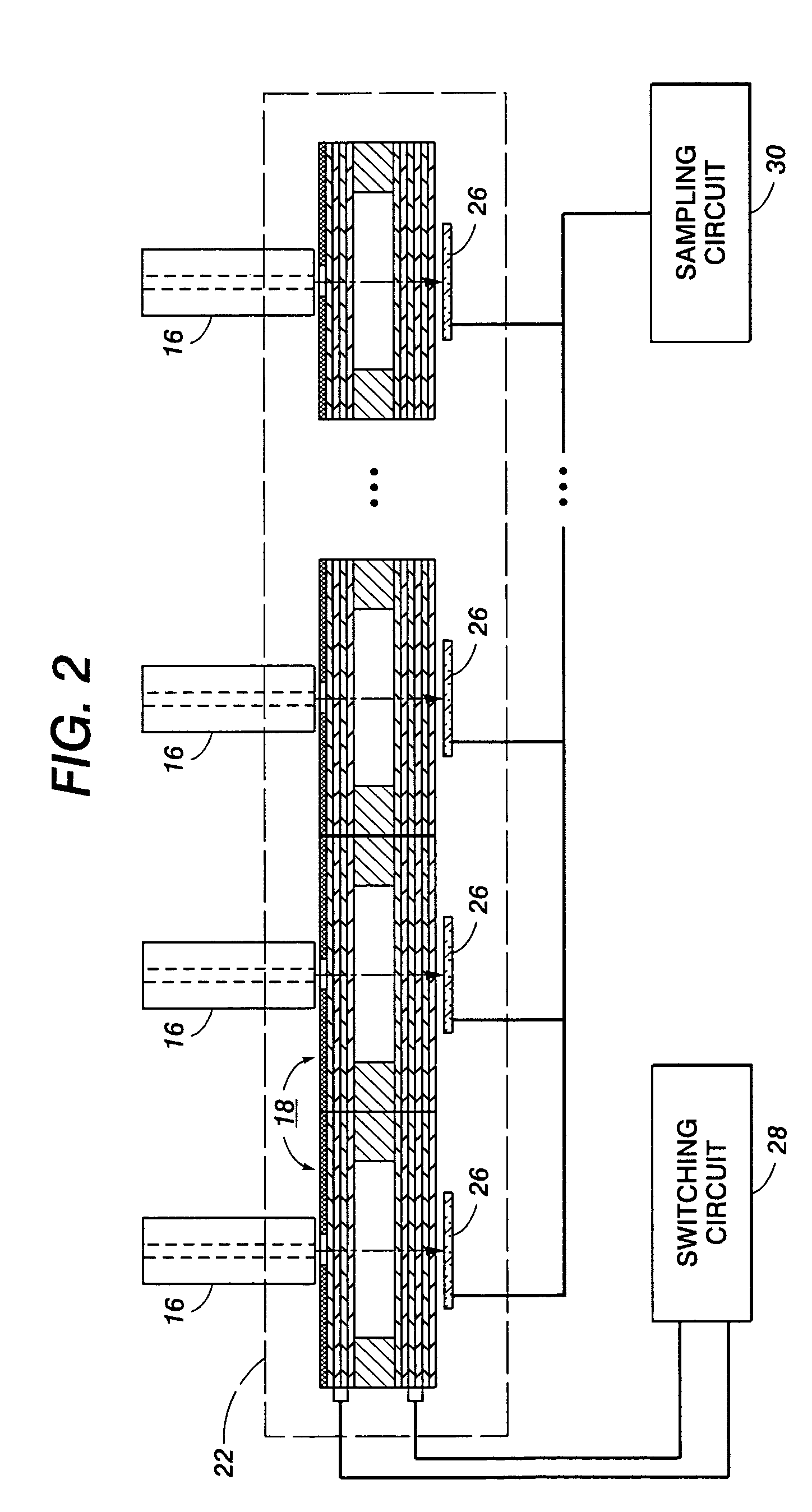 Full width array mechanically tunable spectrophotometer