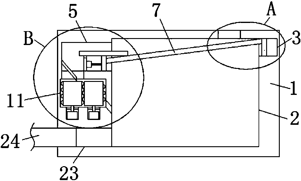 Production device and method of graphite carbon block