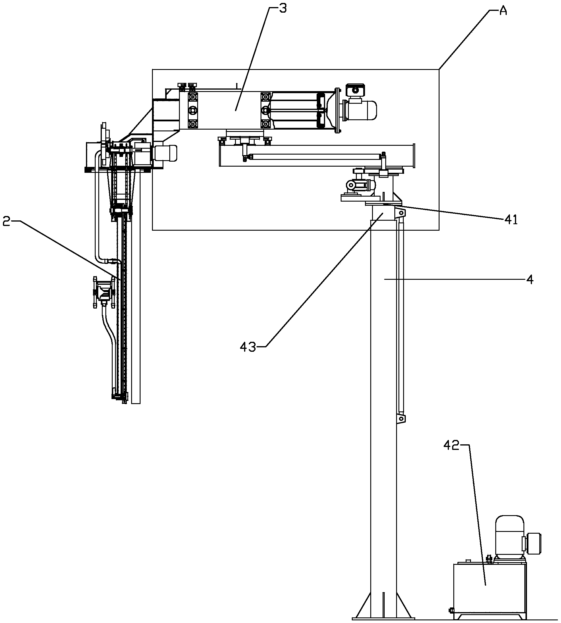 Cleaning machine of oil tank trucks