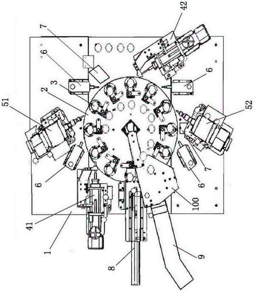 Automatic processing machine for bearing inner ring screw hole