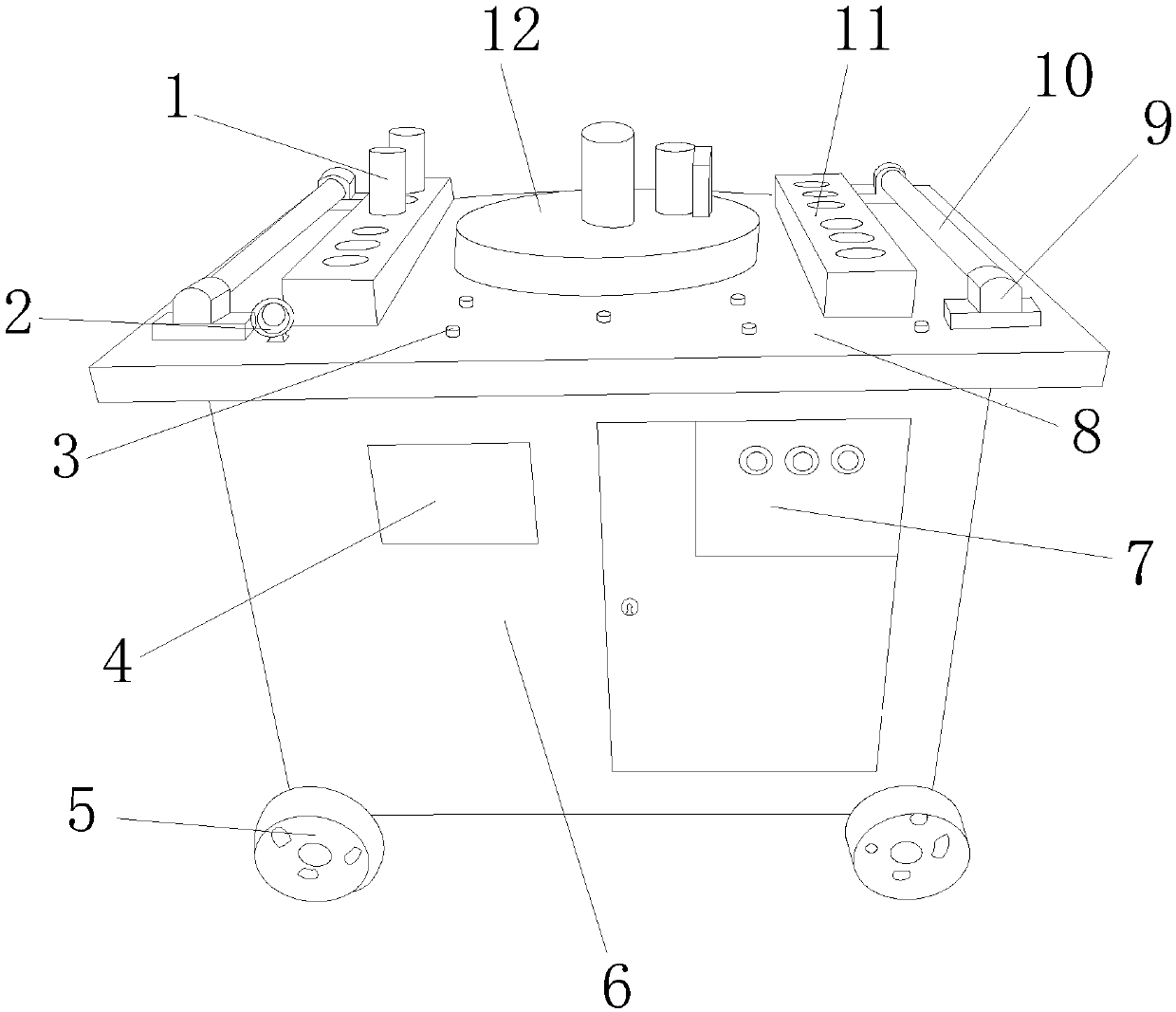 Directional automatic control bending machine