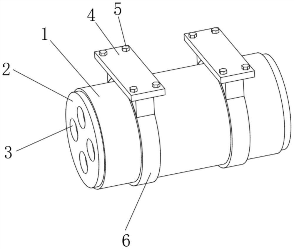 Wear-resisting mechanism of combined wire harness for security engineering and wear-resisting method of wear-resisting mechanism