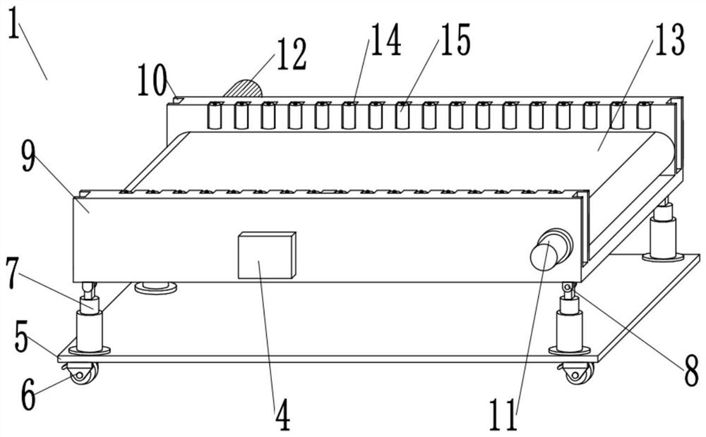 Movable combined type logistics conveying belt