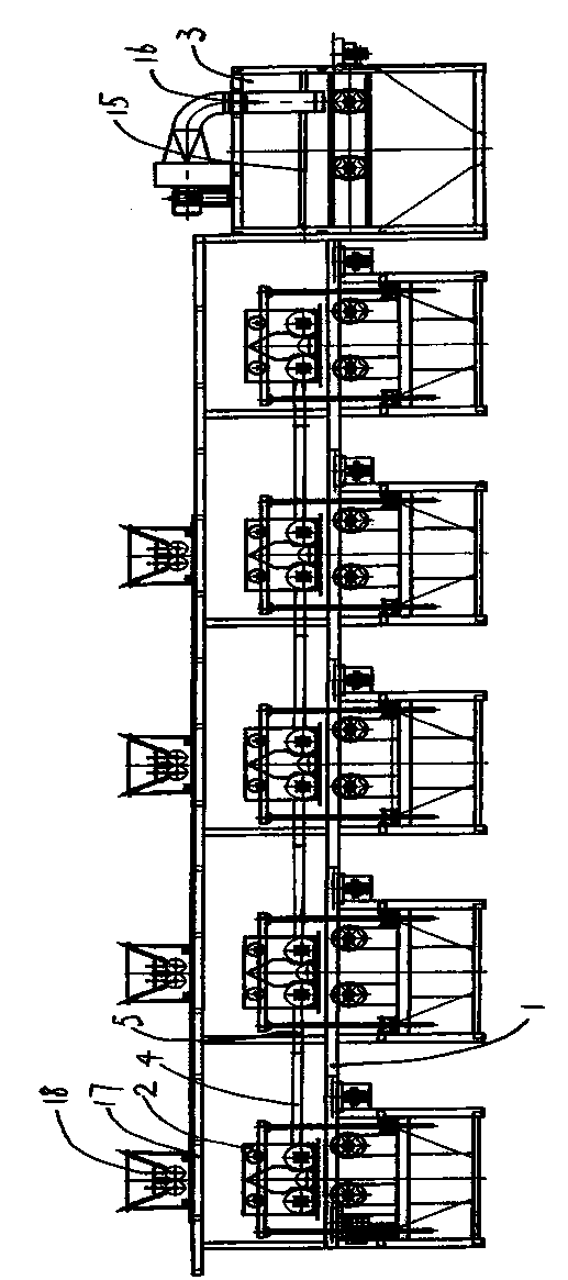 A flocking structure of a flocking machine