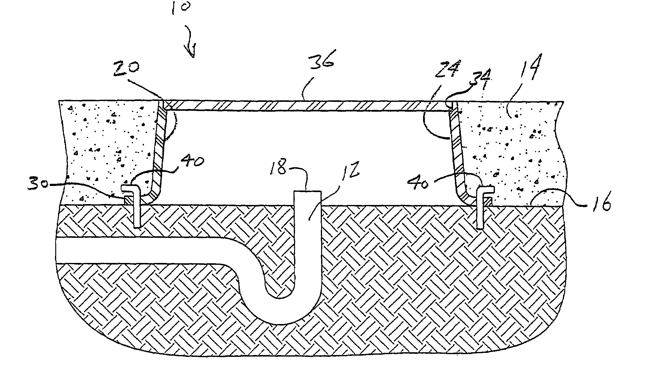 Rough in box for use in protecting a plumbing drain line during pouring of concrete