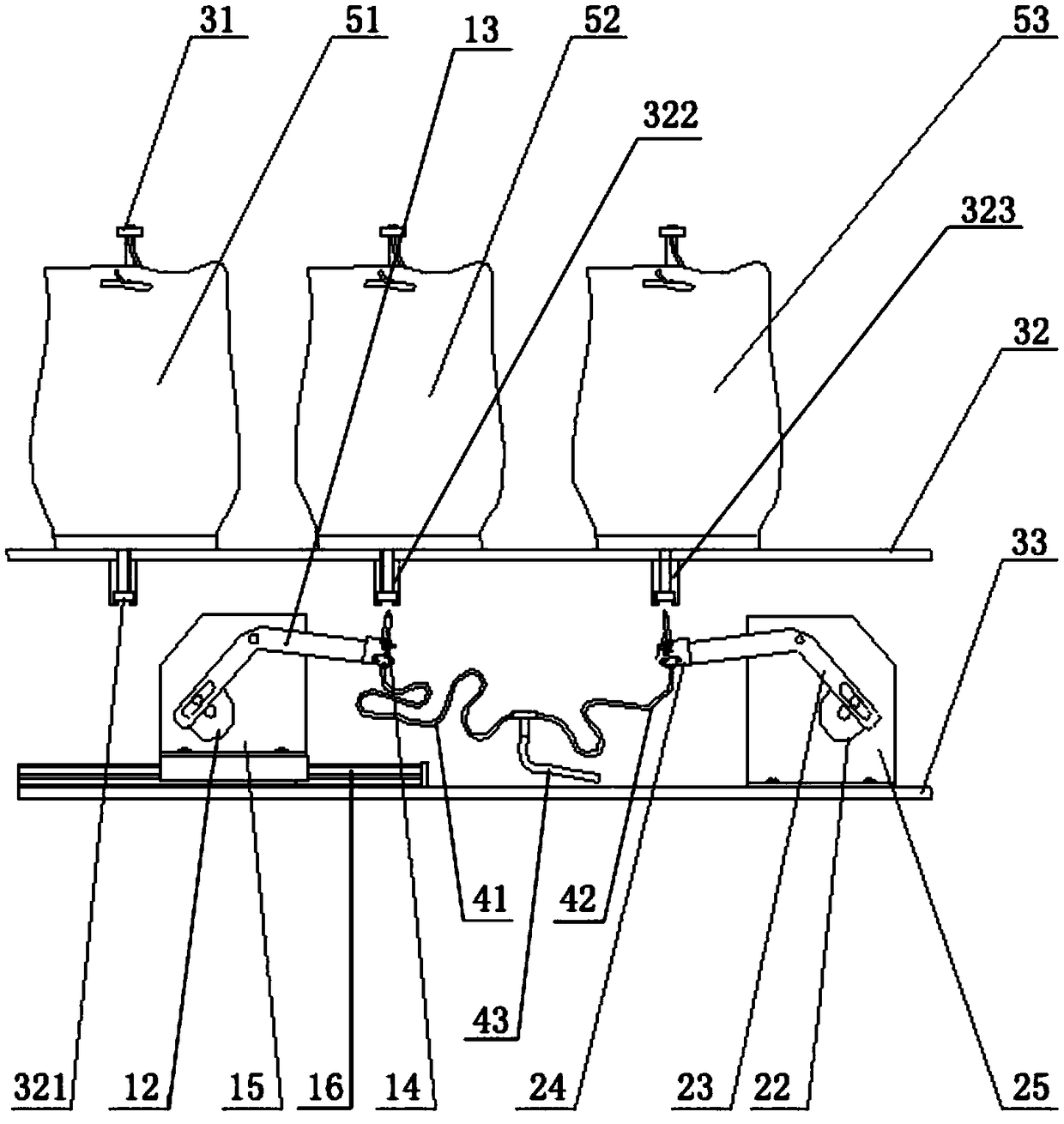 Medical bag changing mechanism