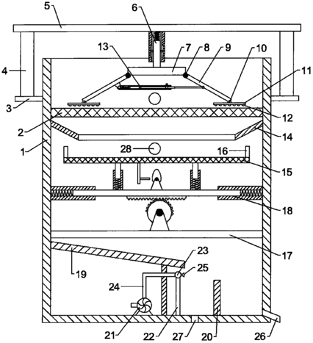 Seed cleaning equipment with seed disturbance function for agricultural plantation