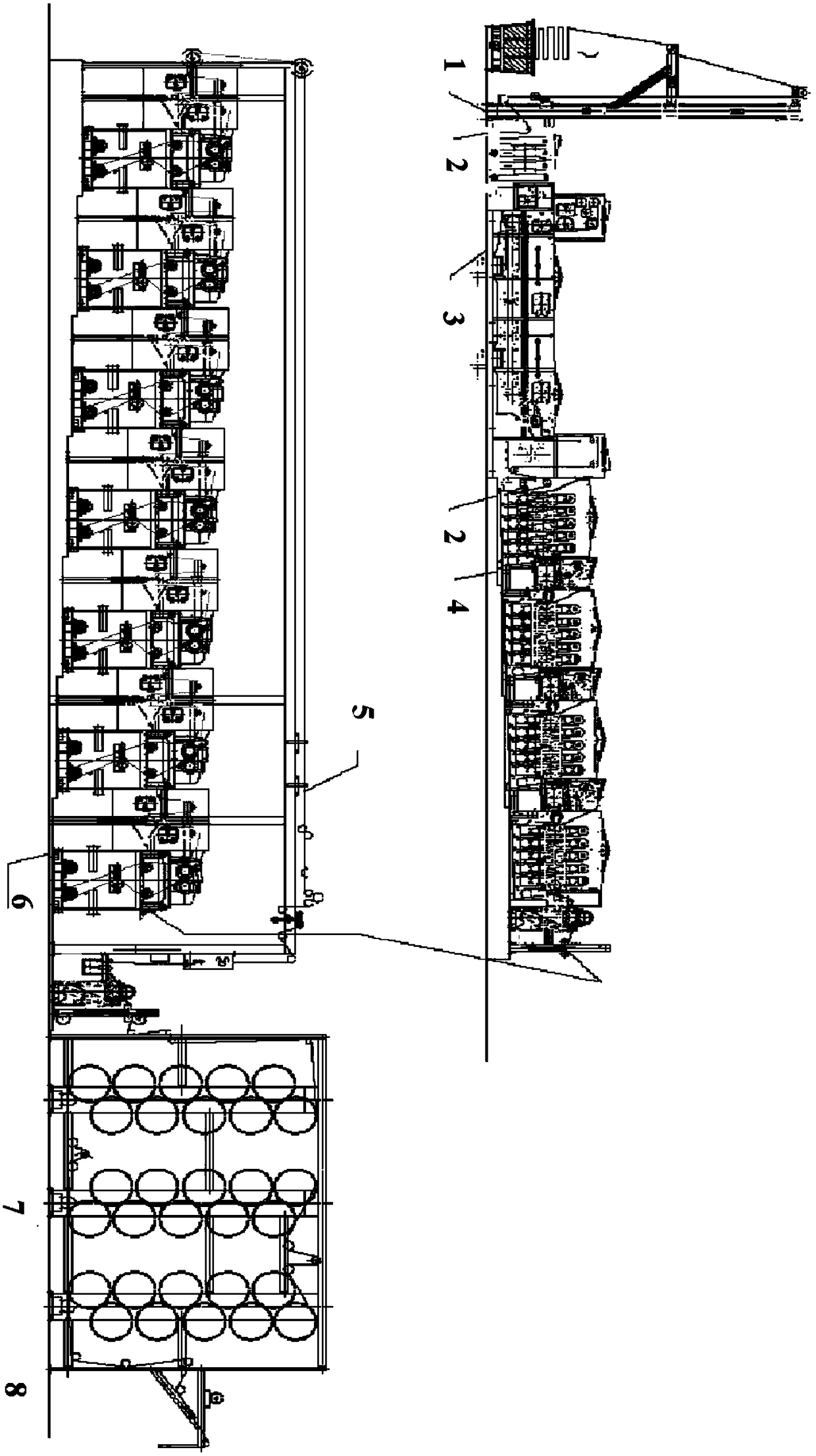 An open-width rope-shaped high-efficiency washing machine