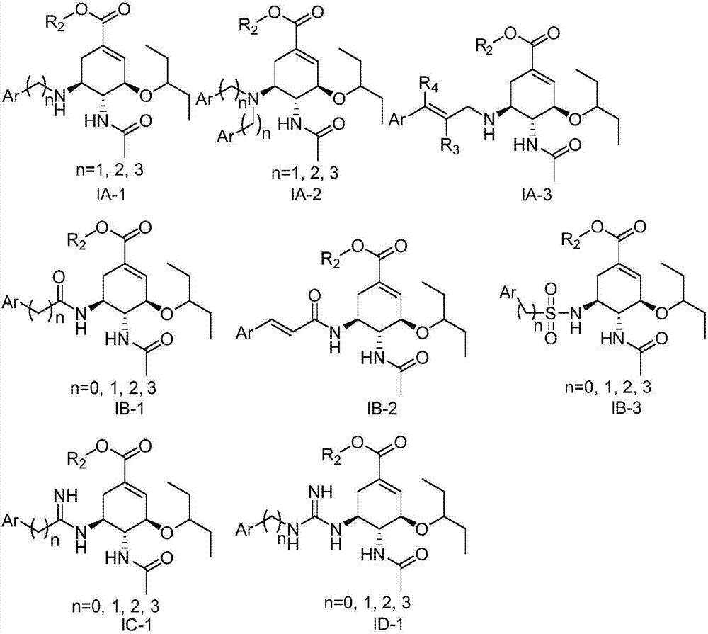 Oseltamivir derivative, preparation method and application thereof