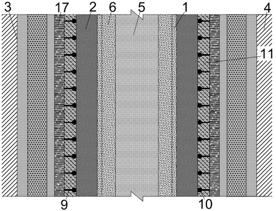 Fabricated waterlogging preventing water draining anticollision road barrier