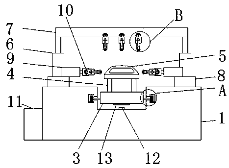 Automatic painting device for automobile production