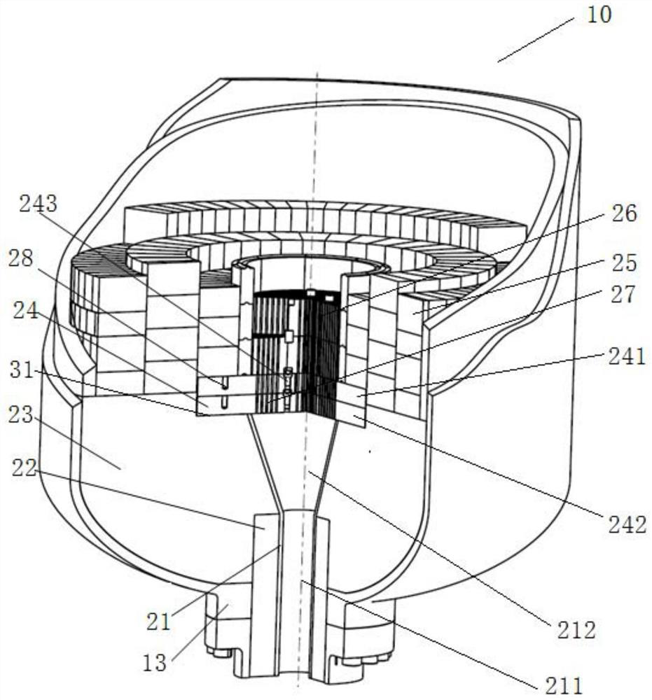 Pressure bearing container of heat accumulating type heater