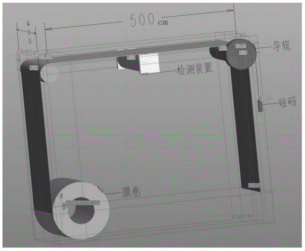 Lithium battery diaphragm surface flatness detection apparatus and method