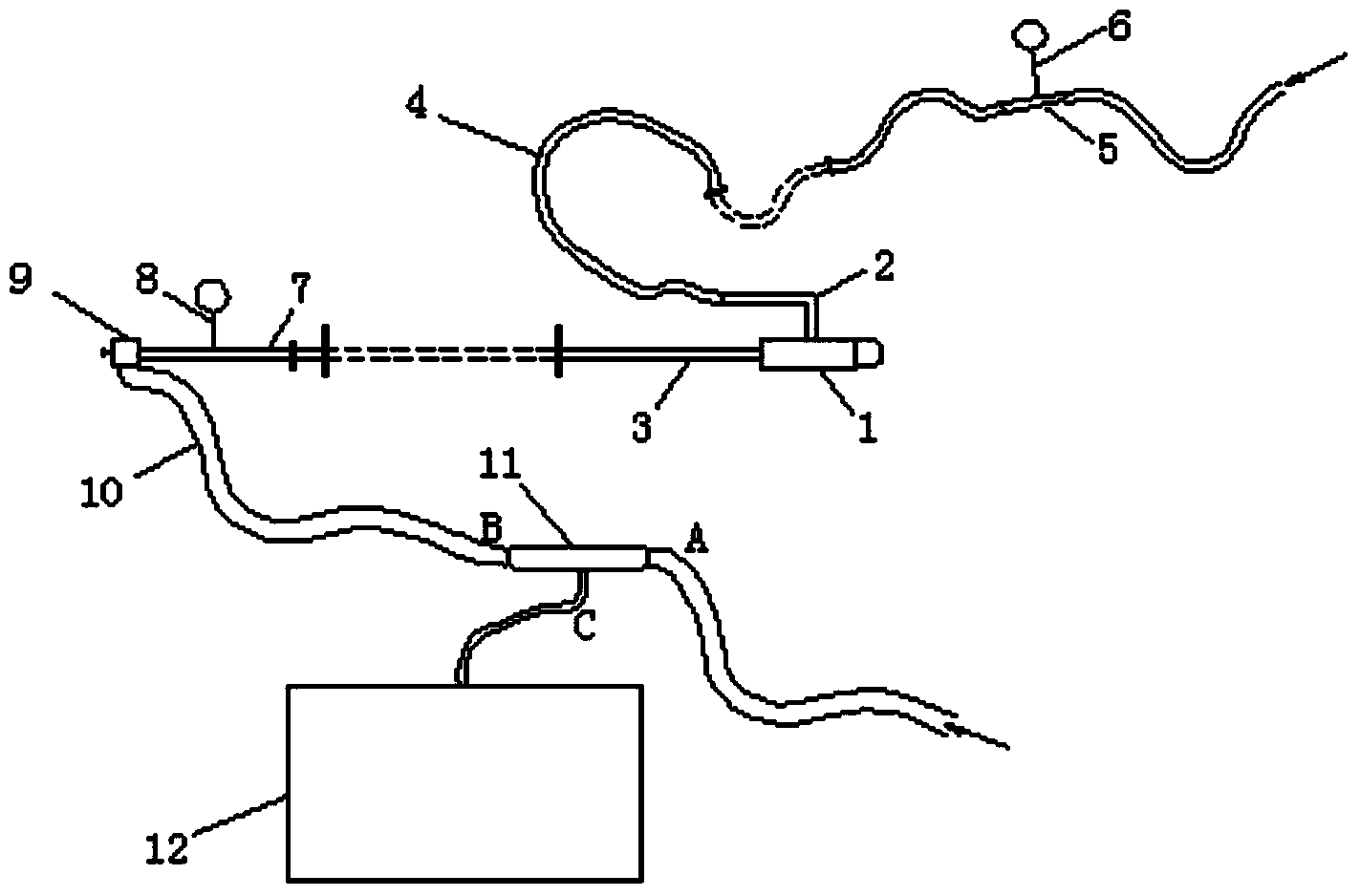 Two-phase inhibition water mist drilling cooling device