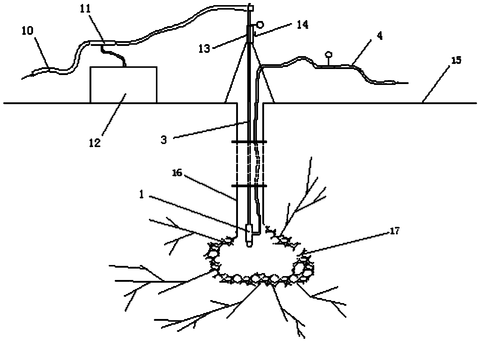 Two-phase inhibition water mist drilling cooling device