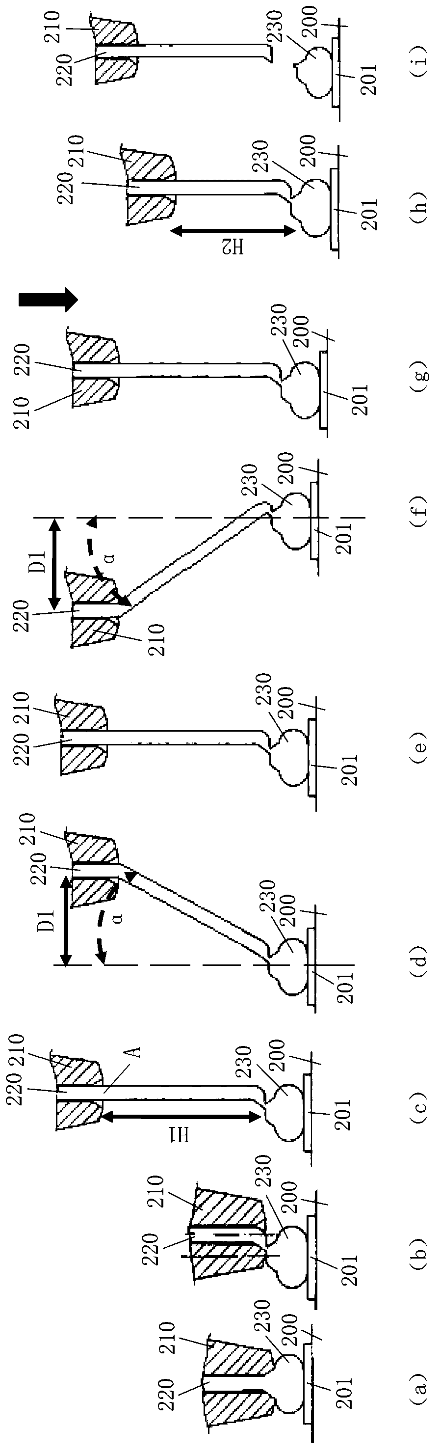 Convex spot wire bonding method