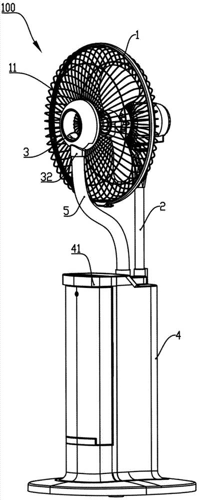 Mist outlet cover and the electric fan using the fog outlet cover