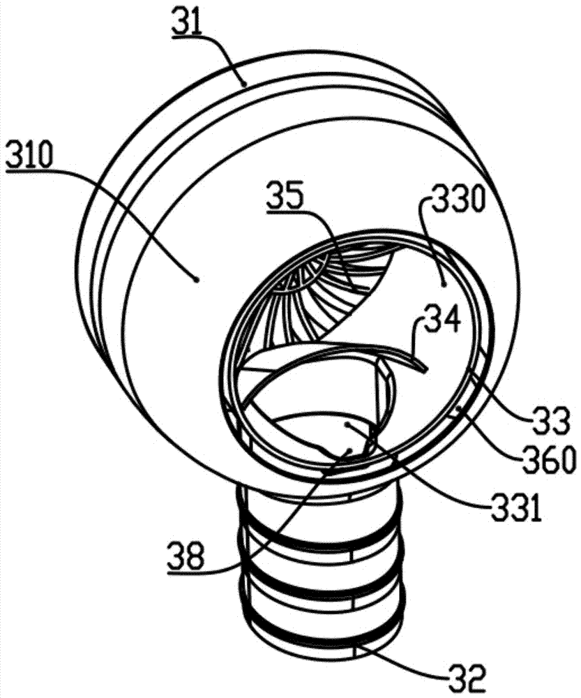 Mist outlet cover and the electric fan using the fog outlet cover