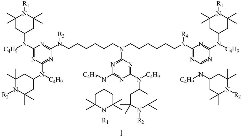 Haploid low-alkalinity hindered amine light stabilizer and preparation method thereof