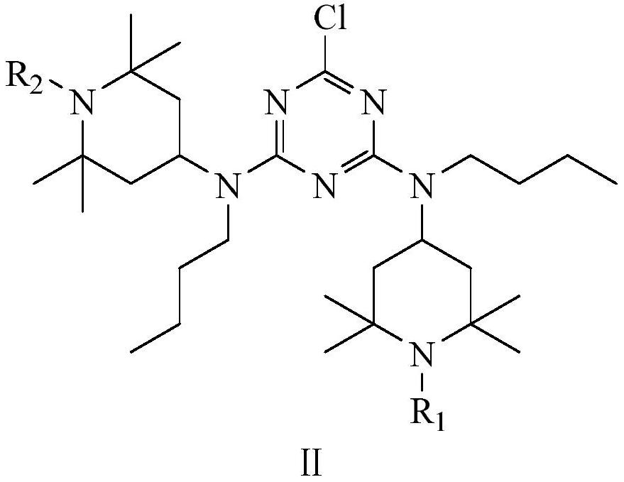 Haploid low-alkalinity hindered amine light stabilizer and preparation method thereof