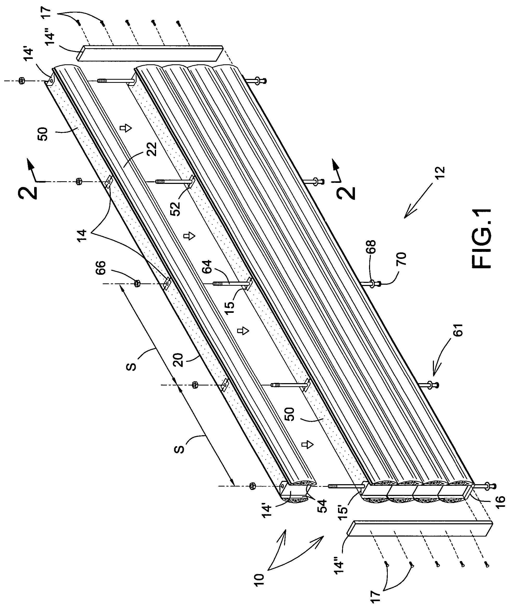 Stackable insulated unit for wall construction and method of fabrication thereof