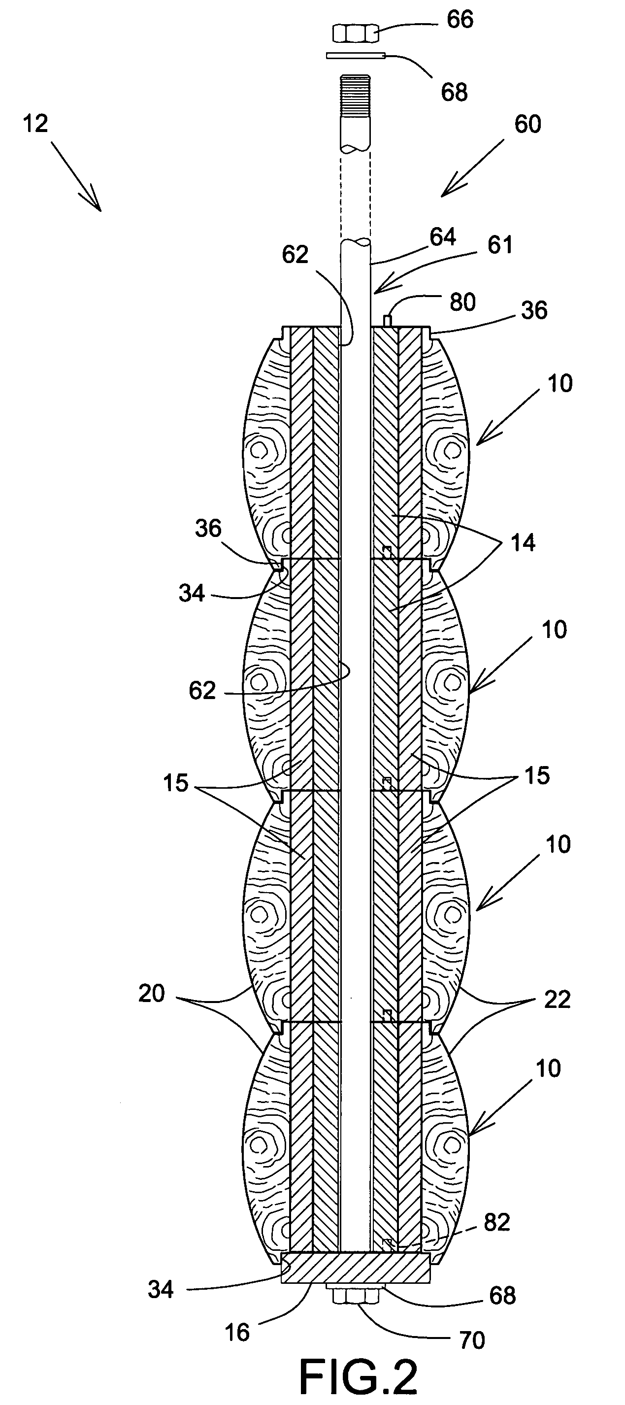 Stackable insulated unit for wall construction and method of fabrication thereof