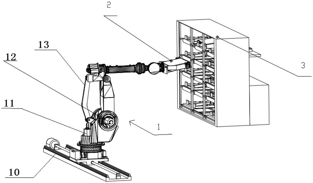 An electric vehicle chassis battery charging and replacing device