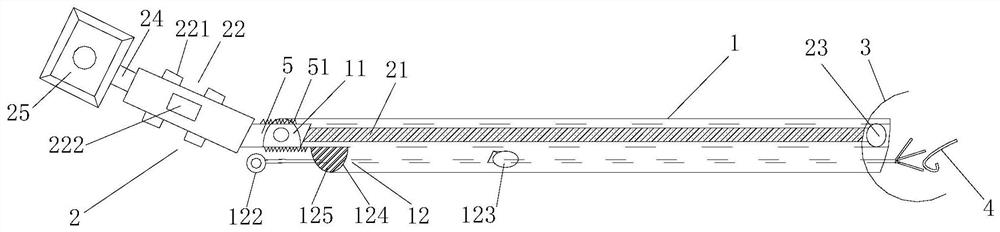 Portable device for removing ureteral stent through urethra