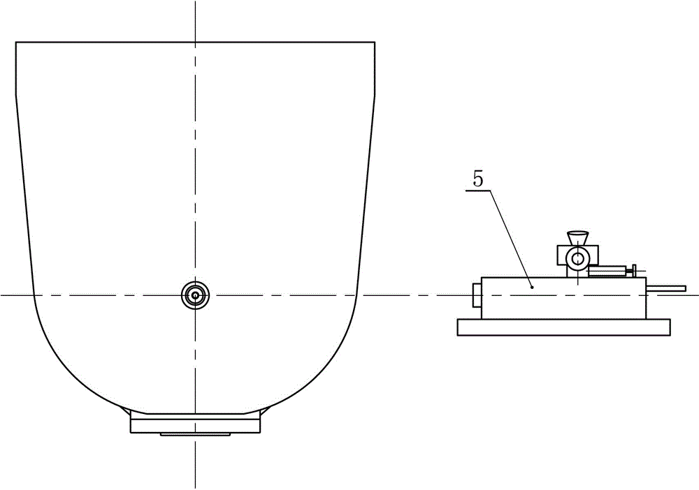 Double-tilt-angle universal milling head rotating shaft locating precision measuring device