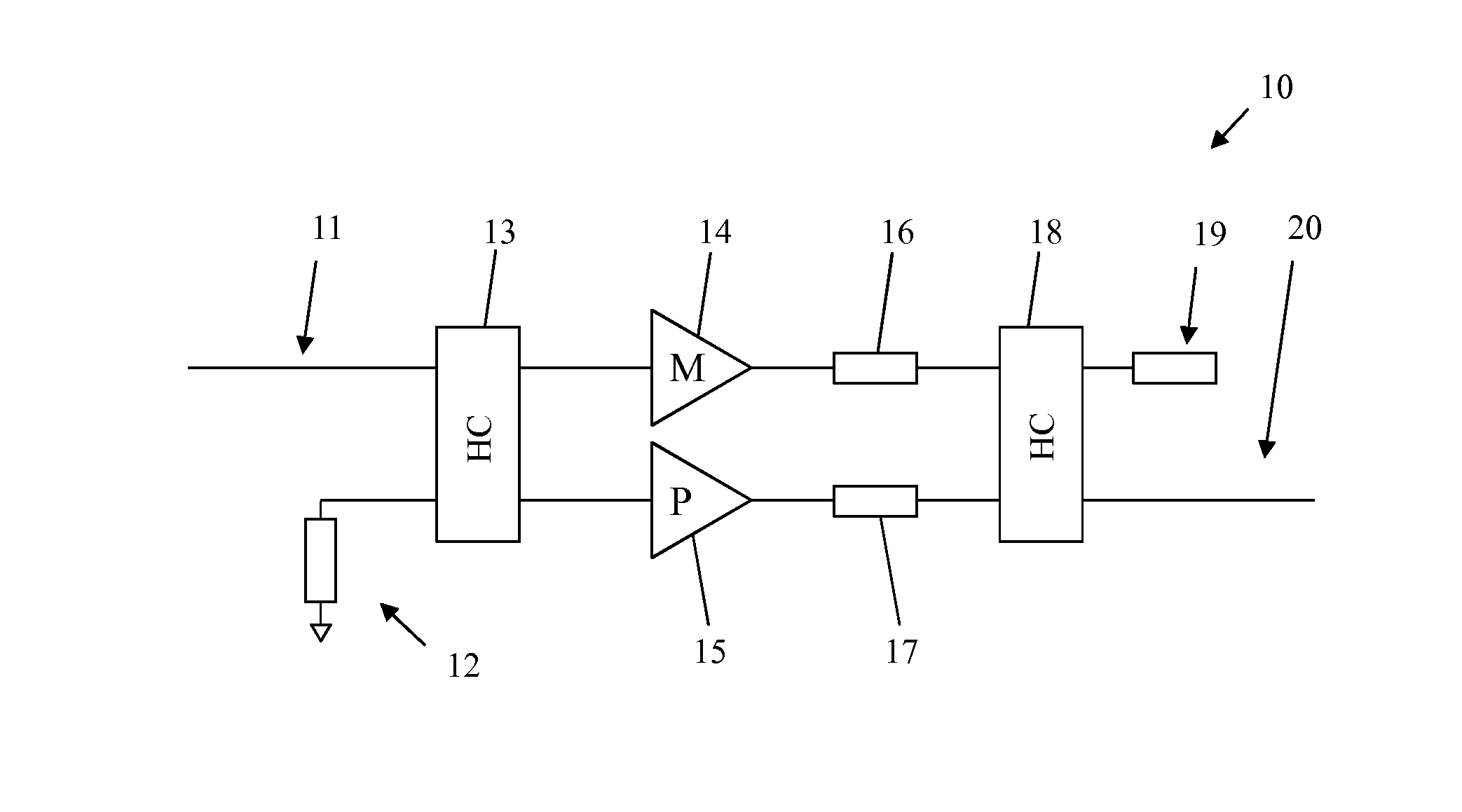 Efficiency-optimised high-frequency power amplifier