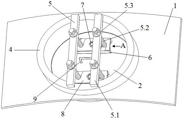 High-pressure container opening and connecting structure suitable for rapid opening and closing